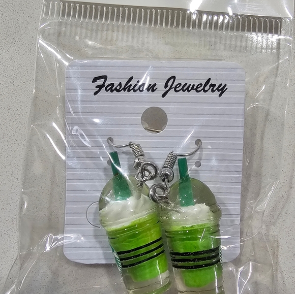 BNWOT STARBUCKS-INSPIRED EARRINGS SET - Picture 3 of 3